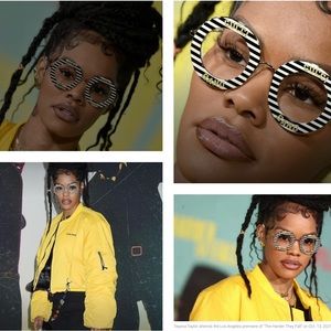 UNISEX ‘GUCCI BAND’ TRENDY ICONIC COOL BLACK/ WHITE  STRIPES SUNGLASSES